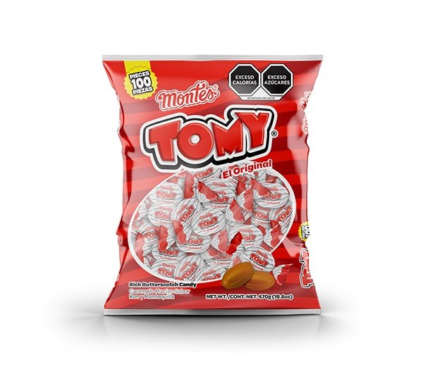 Dulces Montes Tomy – Rum & Butter Flavor (100 Pieces) - SAN JOSE PRODUCE & IMPORTS LLC