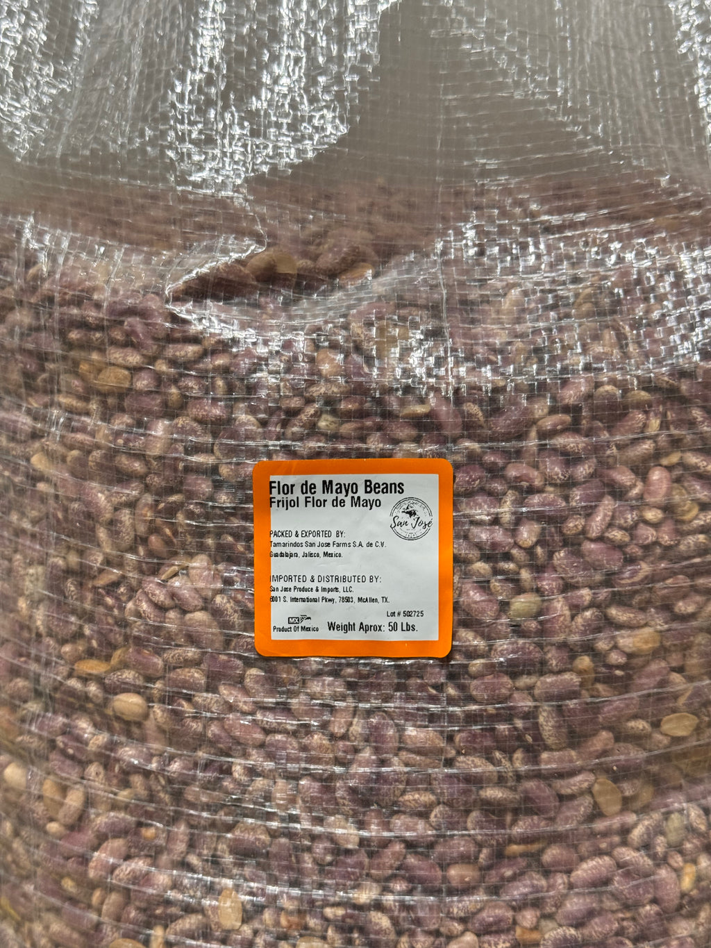 Flor de Mayo Beans 50 Lb Bulk Bag
