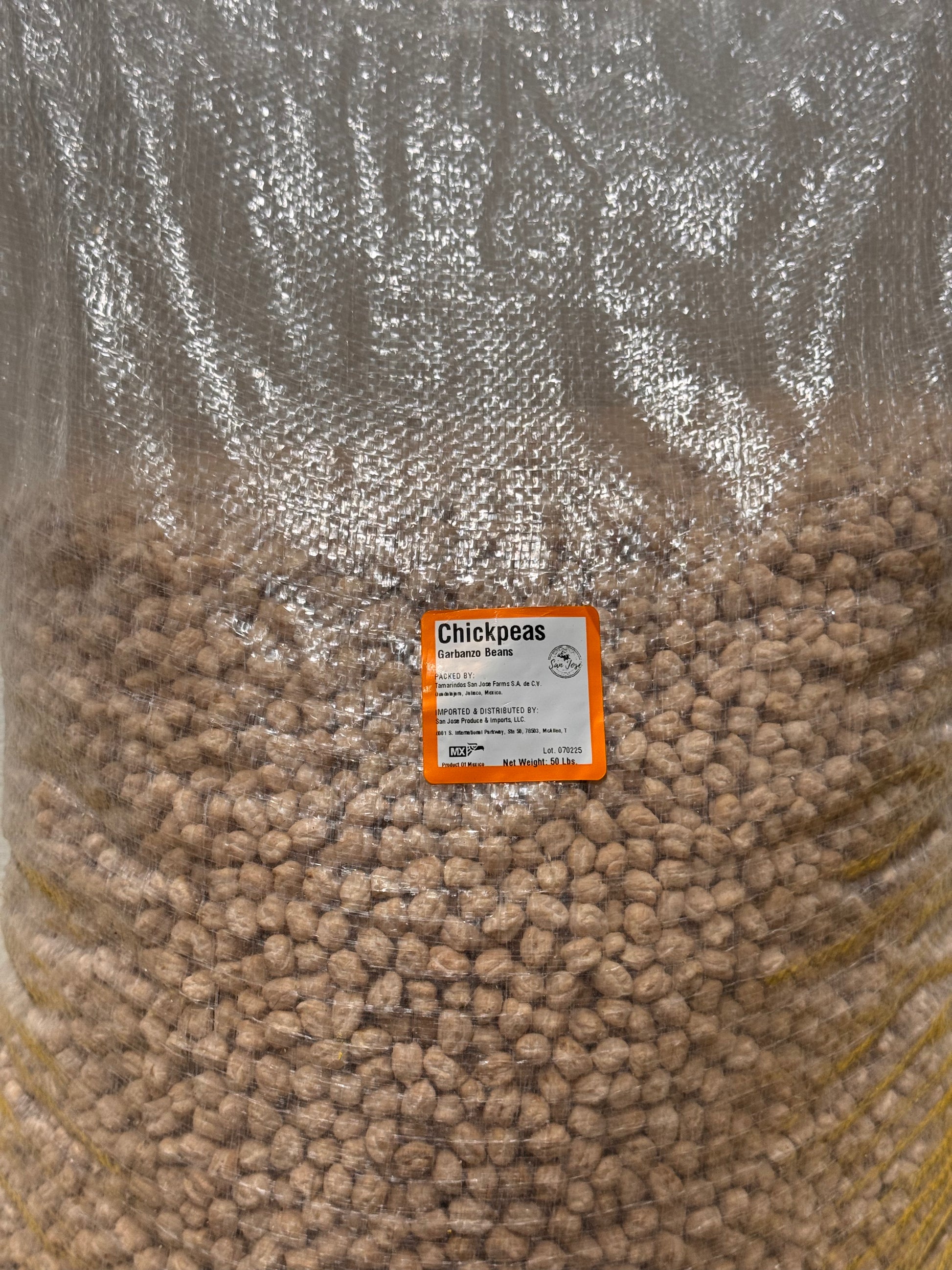 Chickpeas 50 Lb Bulk Bag