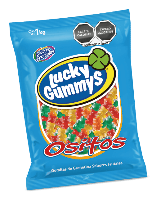 Lucky Gummys Ositos (Gummy Bears) 1 Kg (2.2Lb) - SAN JOSE PRODUCE & IMPORTS LLC